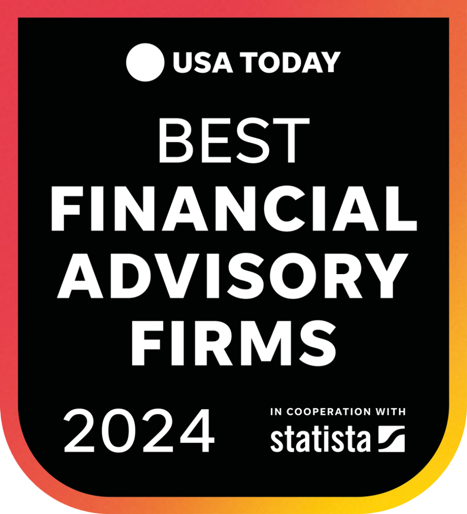 Logo from USA Today that reads Best Financial Advisory Firms 2024